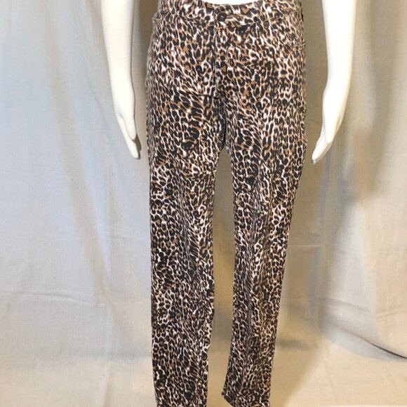 Forever 21 Leopard Print Skinny Jeans 28 - Picture 2 of 7